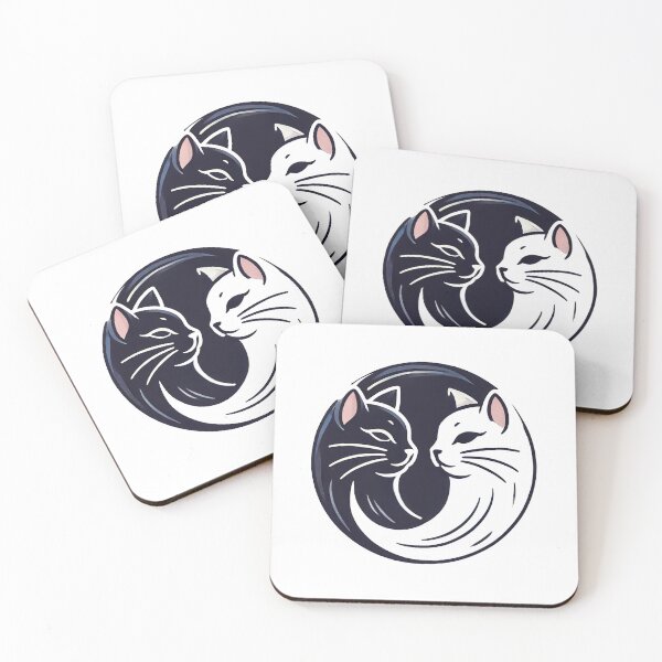 Item preview, Cat Love - Yin & Yang - Exclusive Sticker (SALE!) designed and sold by WeLoveCatss.