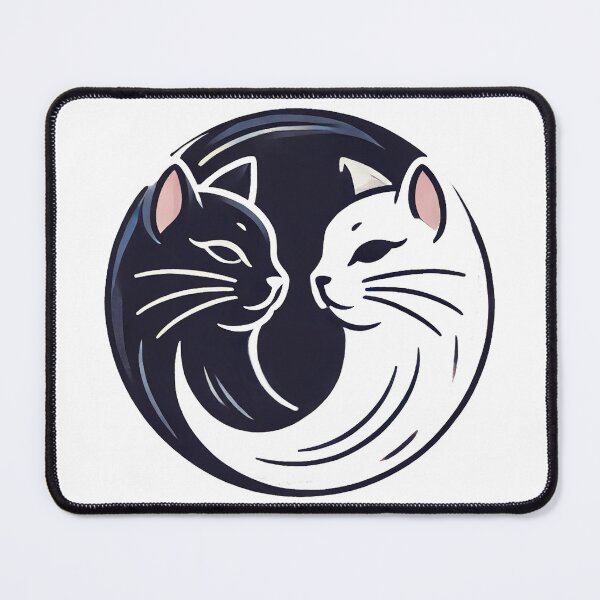 Item preview, Cat Love - Yin & Yang - Exclusive Sticker (SALE!) designed and sold by WeLoveCatss.