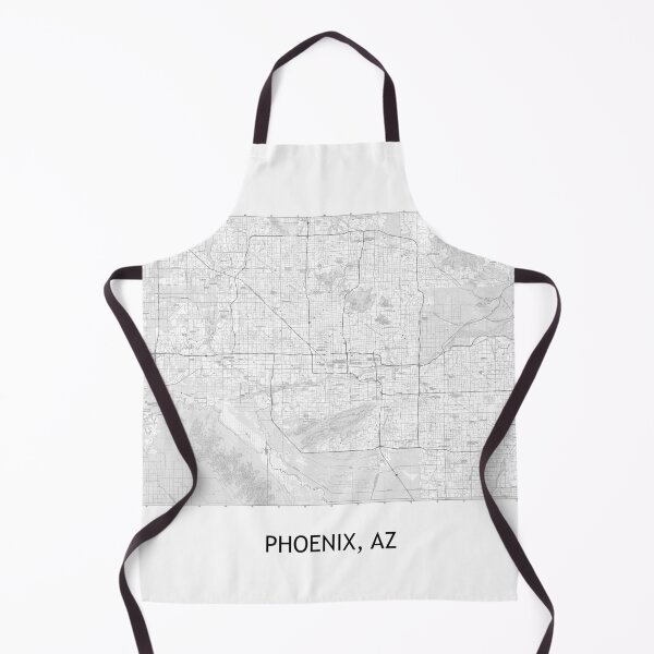 Item preview, PHOENIX, AZ 100K Topographical Map Black and White designed and sold by PGHPhotoCo.
