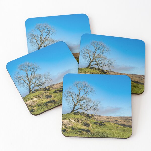 Item preview, A lone tree in the Staffordshire Peak District. designed and sold by RobThorley.