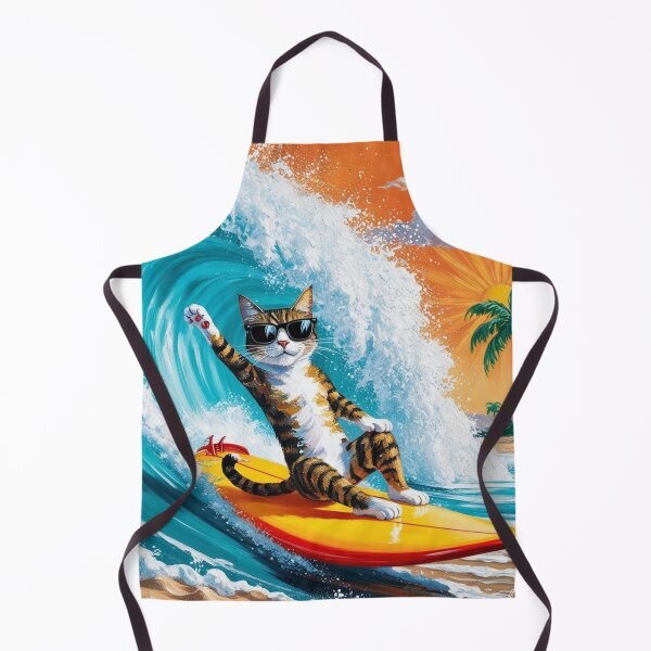 Item preview, Cat on a Surfboard - Cat on the Surfboard designed and sold by Evelyn3112.