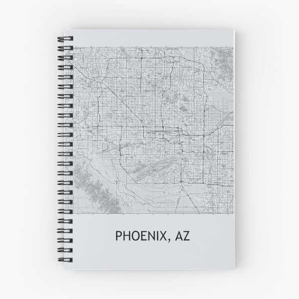 Item preview, PHOENIX, AZ 100K Topographical Map Grey designed and sold by PGHPhotoCo.