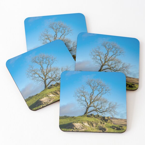 Item preview, A lone tree in the Staffordshire Peak District. designed and sold by RobThorley.