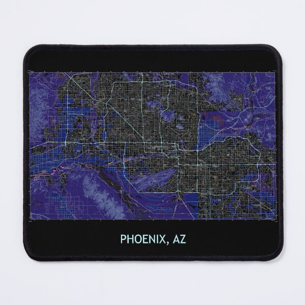 Item preview, PHOENIX, AZ 100K Topographical Map Dark designed and sold by PGHPhotoCo.