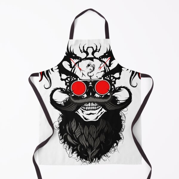 Item preview, skull dragon round glasses hipster skull crane beard mustache bearded mustache designed and sold by Achille3777.