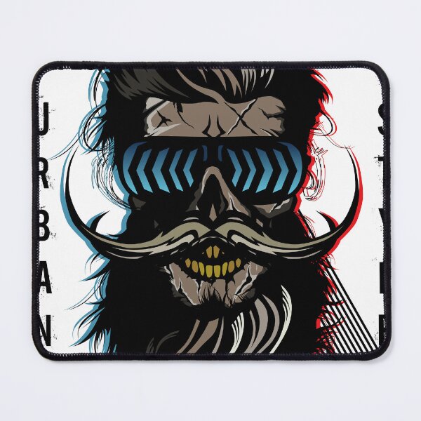 Item preview, urban style skull beard hipster skull crane designed and sold by Achille3777.