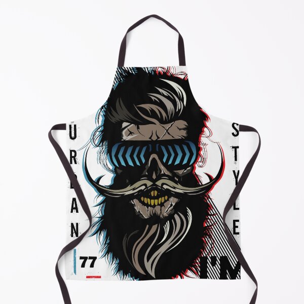 Item preview, urban style skull beard hipster skull crane designed and sold by Achille3777.