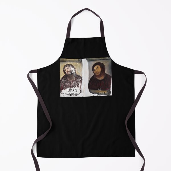 Item preview, Human Rendering vs. AI Rendering fresco parody designed and sold by Signs for Dark Times.