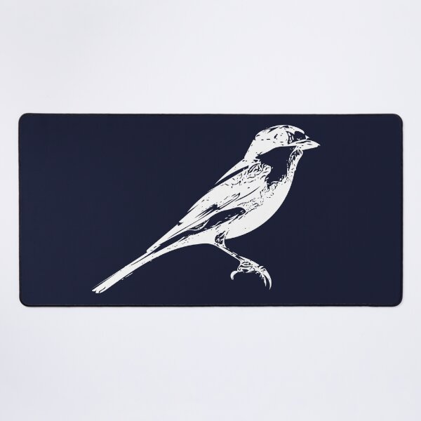 Item preview, Woodchat Shrike White Design designed and sold by designsasstultd.