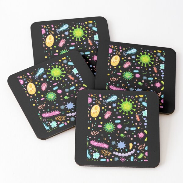 Item preview, Pastel Rainbow Bacteria - Microbiology Pattern -Medical Laboratory Science   designed and sold by PenXGift.