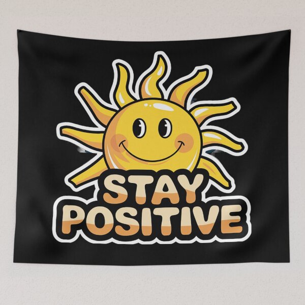 Item preview, Stay Positive Sun Rays Smile Face designed and sold by SteezeeStore.