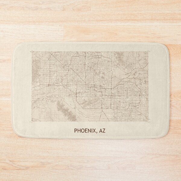 Item preview, PHOENIX, AZ 100K Topographical Map Vintage designed and sold by PGHPhotoCo.