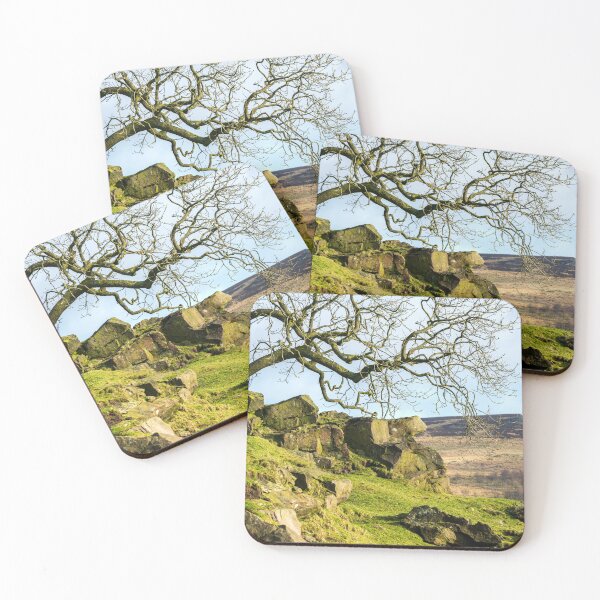 Item preview, A lone tree in the Staffordshire Peak District. designed and sold by RobThorley.