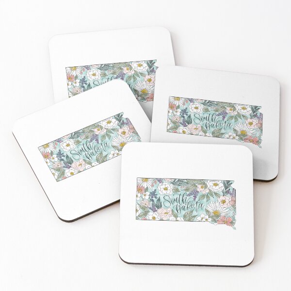 Item preview, Hand drawn South Dakota Floral designed and sold by Selena Ashley Designs.