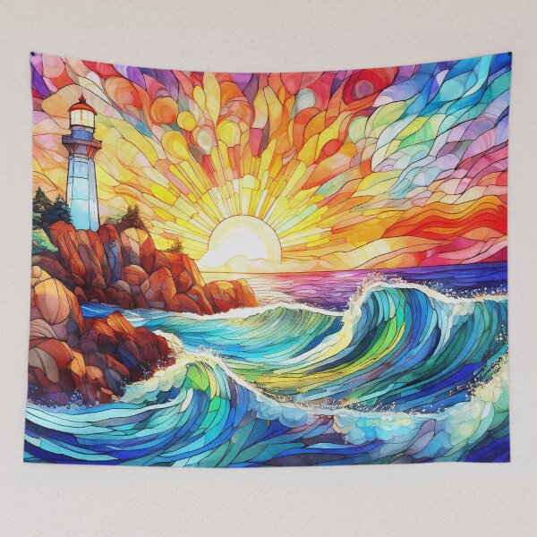 Item preview, Lighthouse by the Sea designed and sold by MystAvalon.