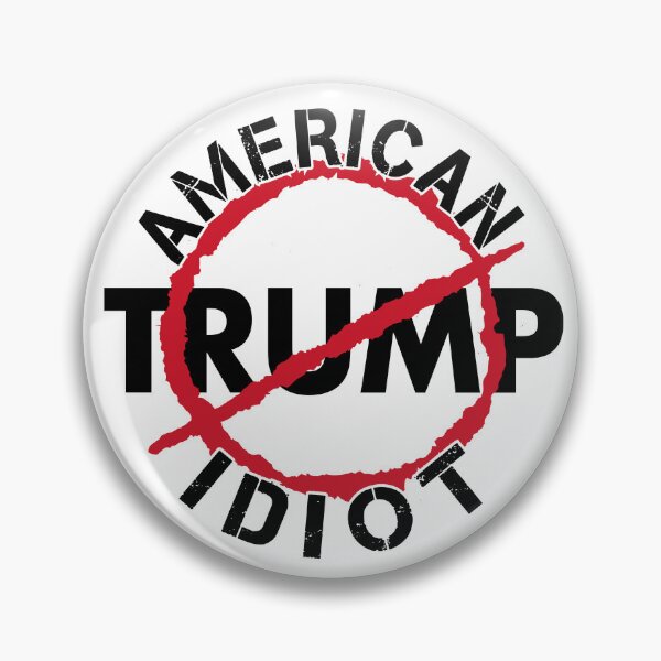 Artikelvorschau, Trump amerikanischer Idiot Sticker entworfen und verkauft von HOBARTWORK.