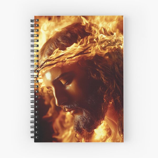 Aperçu de l'œuvre Divine Flame: The Burning Vision of Christ créée et vendue par CelestialThread.