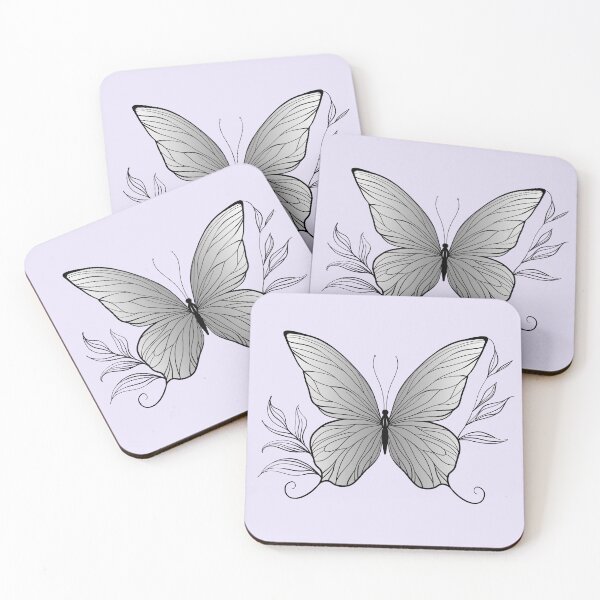 Item preview, Minimalist White Butterfly designed and sold by MaryAura.