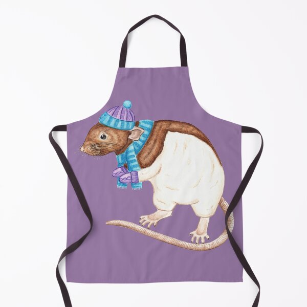 Item preview, Rat in Scarf and Bobble Hat designed and sold by WolfySilver.