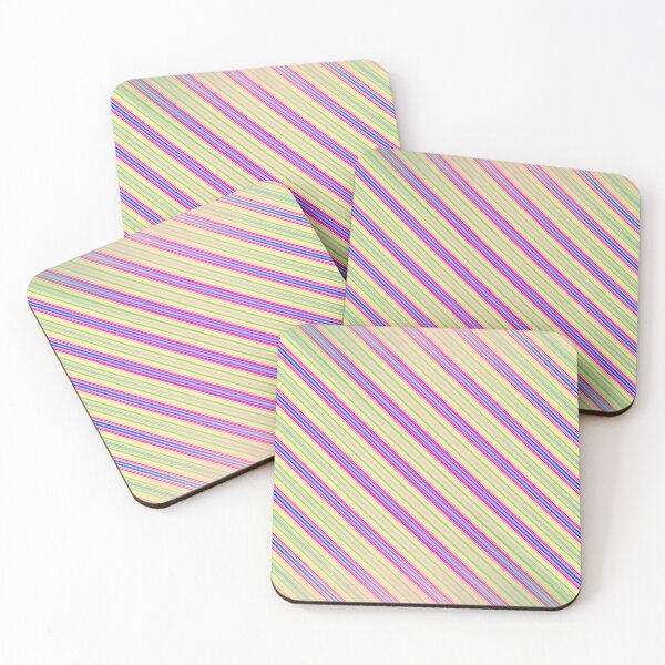 Item preview, Pastel Paradise: Multi-Color Diagonal Rainbow Art designed and sold by Patternair.
