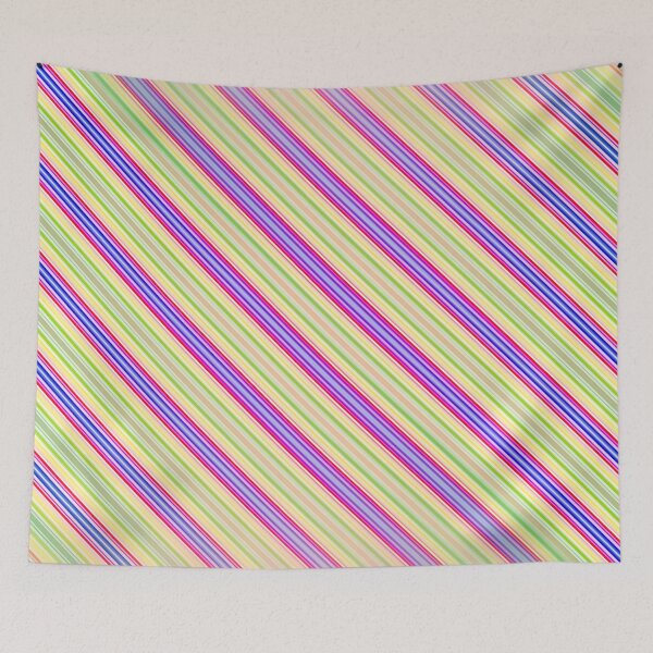Aperçu de l'œuvre Pastel Paradise : Art arc-en-ciel diagonal multicolore créée et vendue par Patternair.