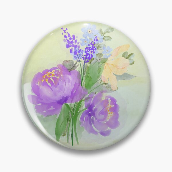 Item preview, Watercolour flowers and watercolour background designed and sold by Fantacaroo Designs.