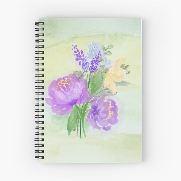 Item preview, Watercolour flowers and watercolour background designed and sold by Fantacaroo Designs.