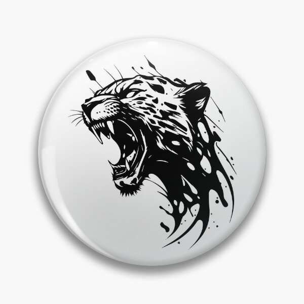 Item preview, Head of an aggressive panther designed and sold by KasiaRawska.