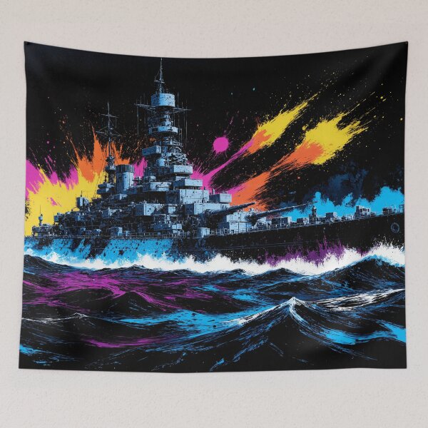 Item preview, War Splats Battleship designed and sold by artismysterium.