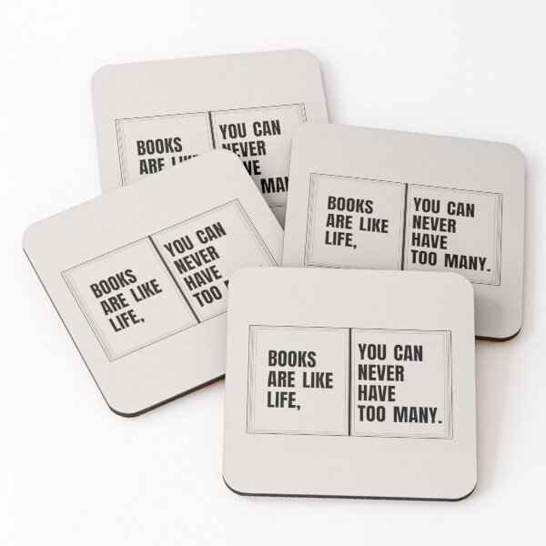 Item preview, Books Are Like Life You Can Never Have Too Many For Book Lovers designed and sold by TheSassyNoble.