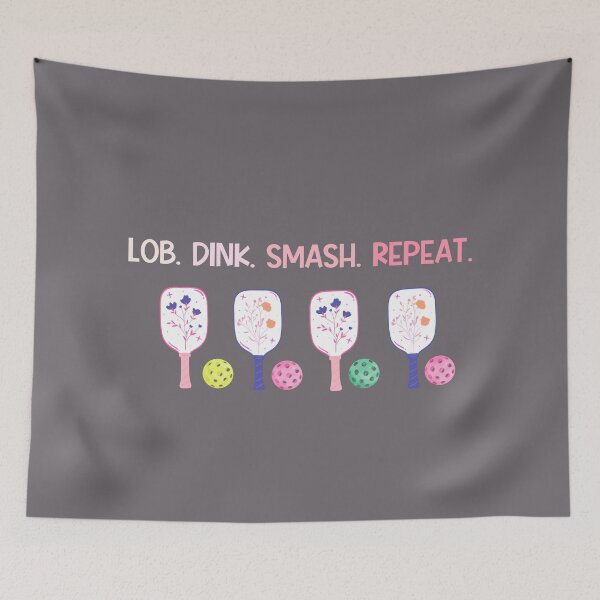 Item preview, Elegant Pink Pickleball Lob, Dink, Smash, Repeat designed and sold by Grade A Gifts.