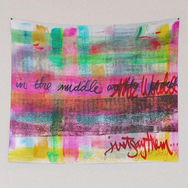 Item preview, In The Middle Are The Words, Jut Say Them designed and sold by ElvisSantanaArt.