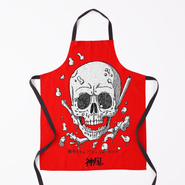 Item preview, Funny skull japan manga anime comix style ink drawing designed and sold by VonKalt.
