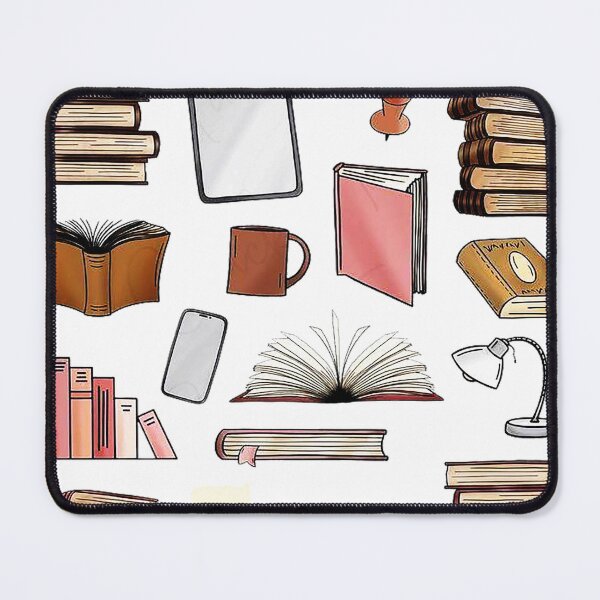 Item preview, cute book, green bookish set kindle green designed and sold by AddlPoolart.