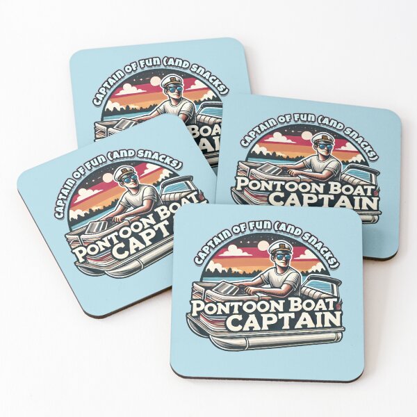 Item preview, Pontoon Boat Captain | Retro Boating designed and sold by buglevel.