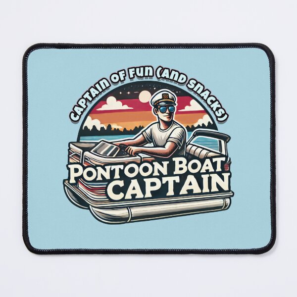 Item preview, Pontoon Boat Captain | Retro Boating designed and sold by buglevel.