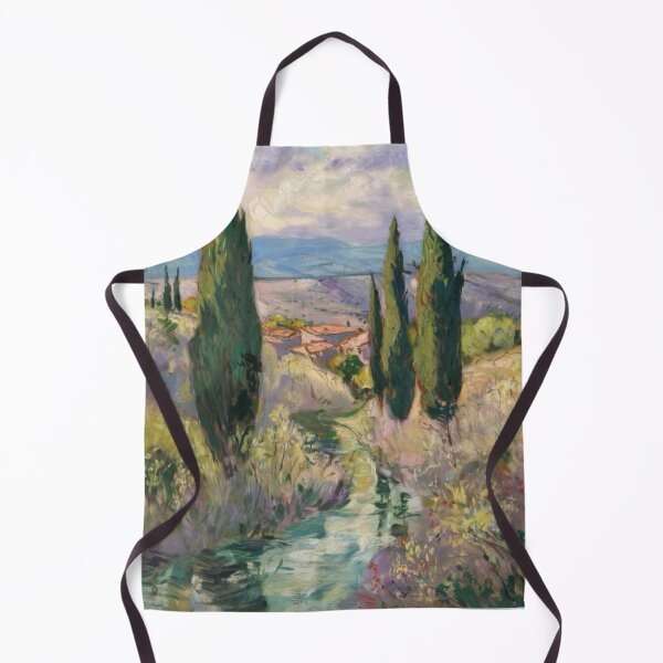 Item preview, Provence Cypress Trees – French Impressionist Landscape Painting. Art By Carraann designed and sold by CARRAANN.