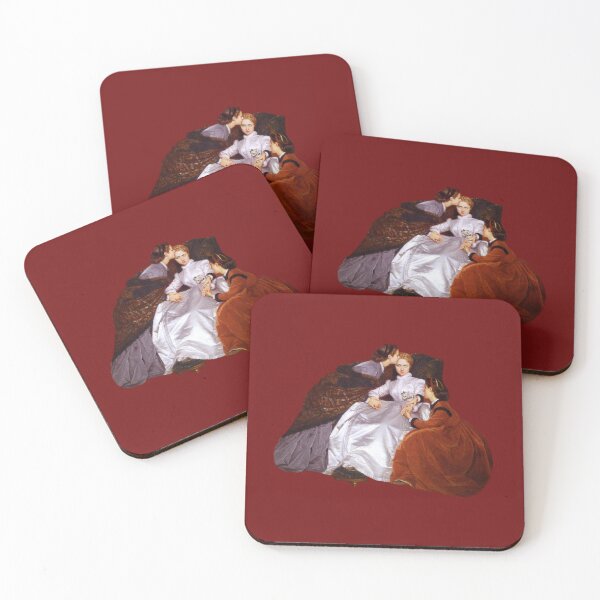 Item preview, Art History Painting - "The Reluctant Bride" or "The Hesitant Fiancée" by Toulmouche (1866) designed and sold by Luna Pendleton.