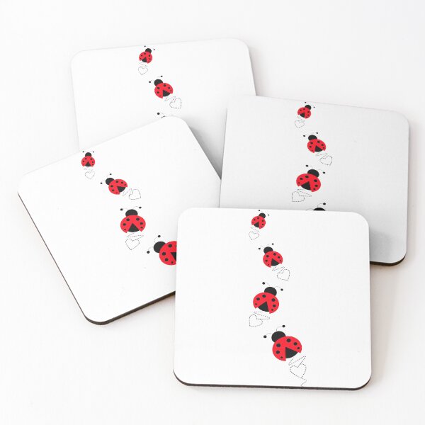 Item preview, Ladybug Hearts designed and sold by Sartoris Art.