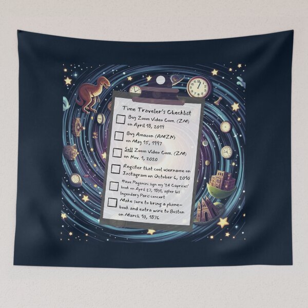 Item preview, Time Travel Checklist VIII designed and sold by nature. electrified..
