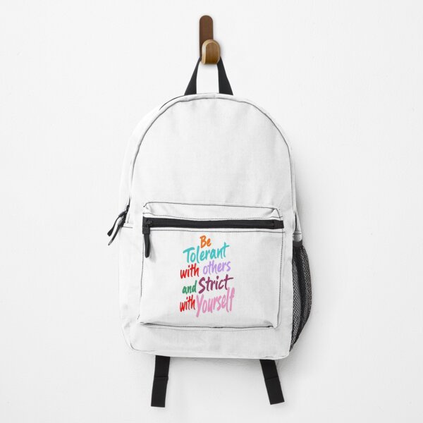 Item preview,  Be Tolerant With Others And Strict With Yourself Typography Art designed and sold by adlkh.