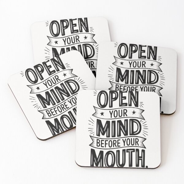 Item preview, Open Your Mind Before Your Mouth designed and sold by universe-hold ⭐⭐⭐⭐⭐.