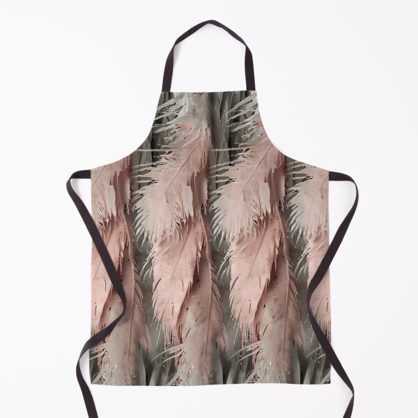 Item preview, Flowing Gray and Pink Feather Pattern in a Vertical Design designed and sold by Glam-OOTD.