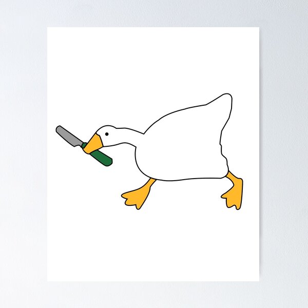 Item preview, Goose with Knife - Untitled Goose Game designed and sold by Nutserichon.