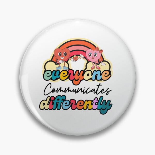 Item preview,  Everyone Communicates Differently - Autism Valentines Day designed and sold by ZACK ART.