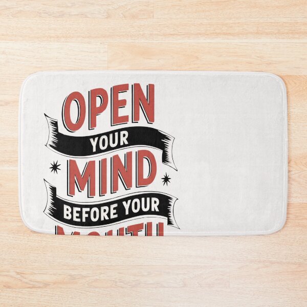 Item preview, Open Your Mind Before Your Mouth designed and sold by universe-hold ⭐⭐⭐⭐⭐.