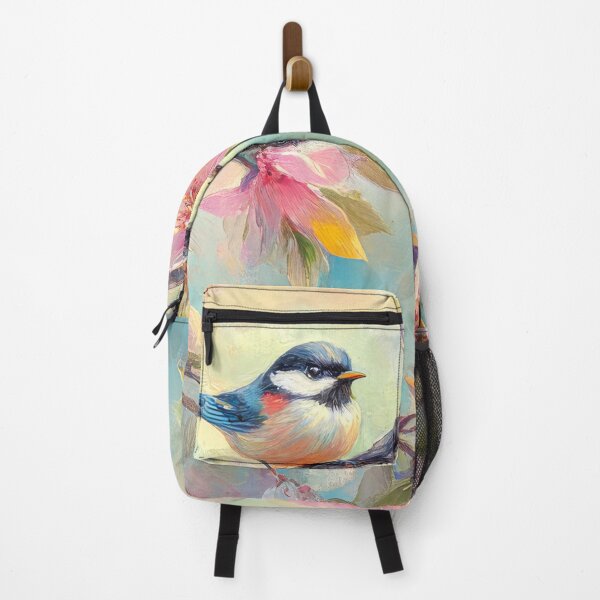 Item preview, Spring Blossom Bird Painting – Vibrant Floral Nature Art designed and sold by MargaretWiktor.