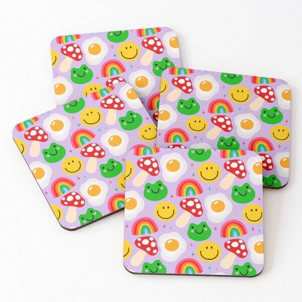Item preview, Cute lilac and multicoloured fun pattern designed and sold by Splendid Scibbles.