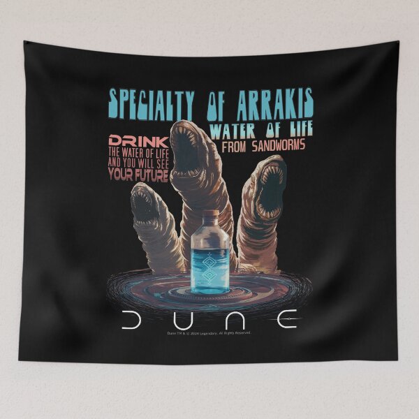 Item preview, DUNE. Specialty Of Arrakis. Water Of Life From Sandworms (black background) designed and sold by bekksa.