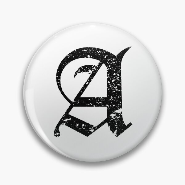 Item preview, Capital Letter A - Eroded / Distressed Gothic Blackletter Script / Old English Font (Black) designed and sold by STUDIO-72.